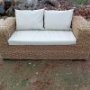 2 seater wicker sofa